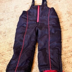 Wonderkids Navy Overalls with Pink Trim